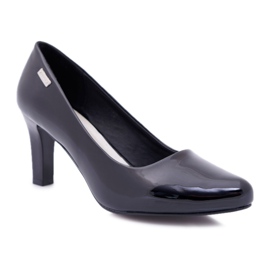 Damen Pumps Sergio Leone Schwarz Lackiert Orsola