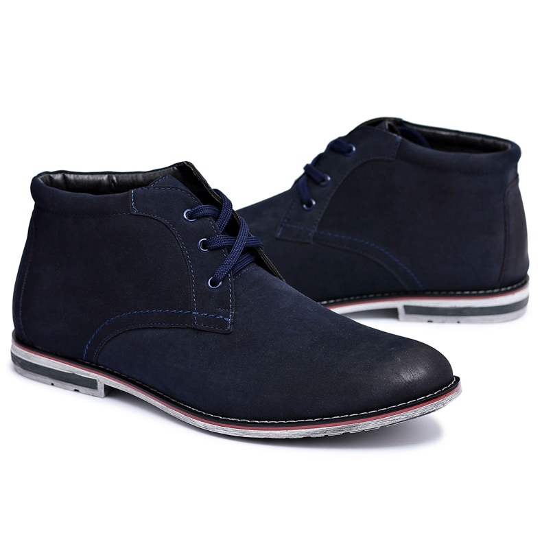 Hohe Marineblaue Booties für Herren Jodhpur-Stiefel Ramirez navy blau