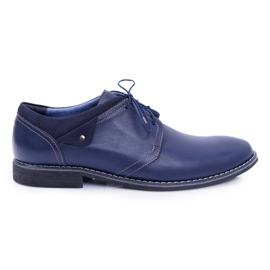 Bednarek Polish Shoes Herren Brogues Bednarek Elegantes Leder Marineblau Oliviero navy blau