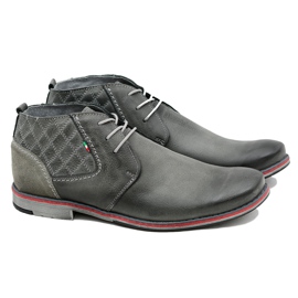 Gino Tuzzi Graue Herren Lederschuhe Graziano