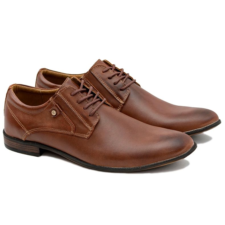 KOMODO Braune elegante Lederschuhe von Massimiliano