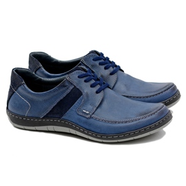 KOMODO Leder Herren Classic Marineblau Schuhe Rocco navy blau