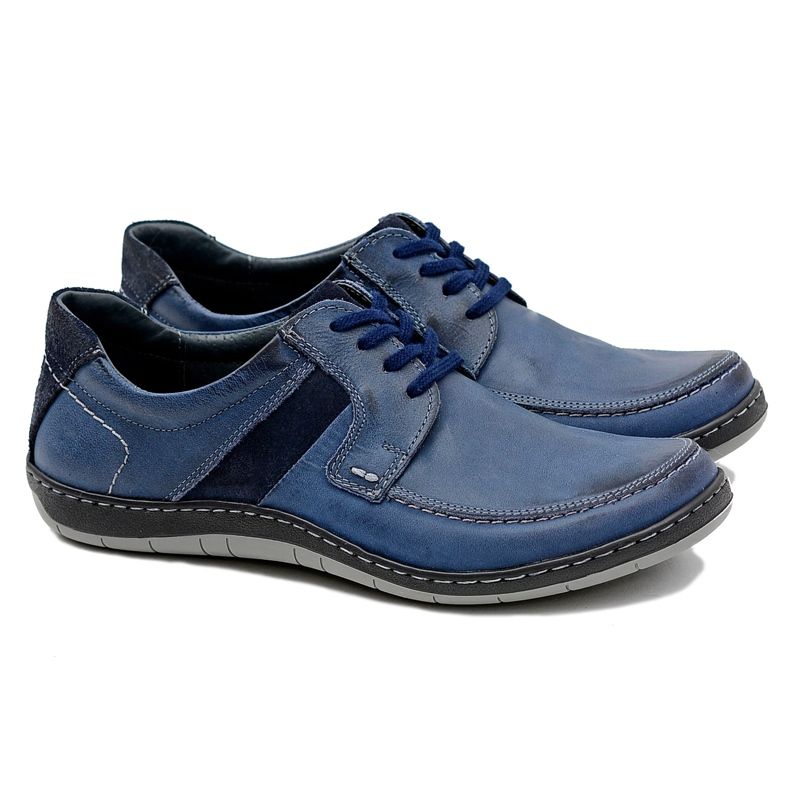 KOMODO Leder Herren Classic Marineblau Schuhe Rocco navy blau