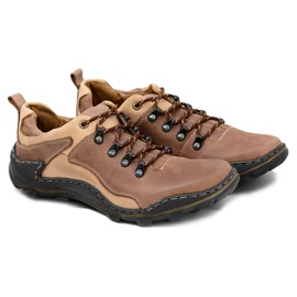 Mario Boschetti Johnny Braune Leder-Trekkingschuhe