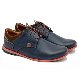 Gino Tuzzi Edox-Schuhe aus polnischem marineblauem Leder für Herren navy blau
