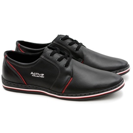 Joker Schwarze Herrenschuhe aus Leder von Marko