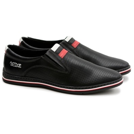 Joker Schwarze Herren-Slipper aus Leder Mello