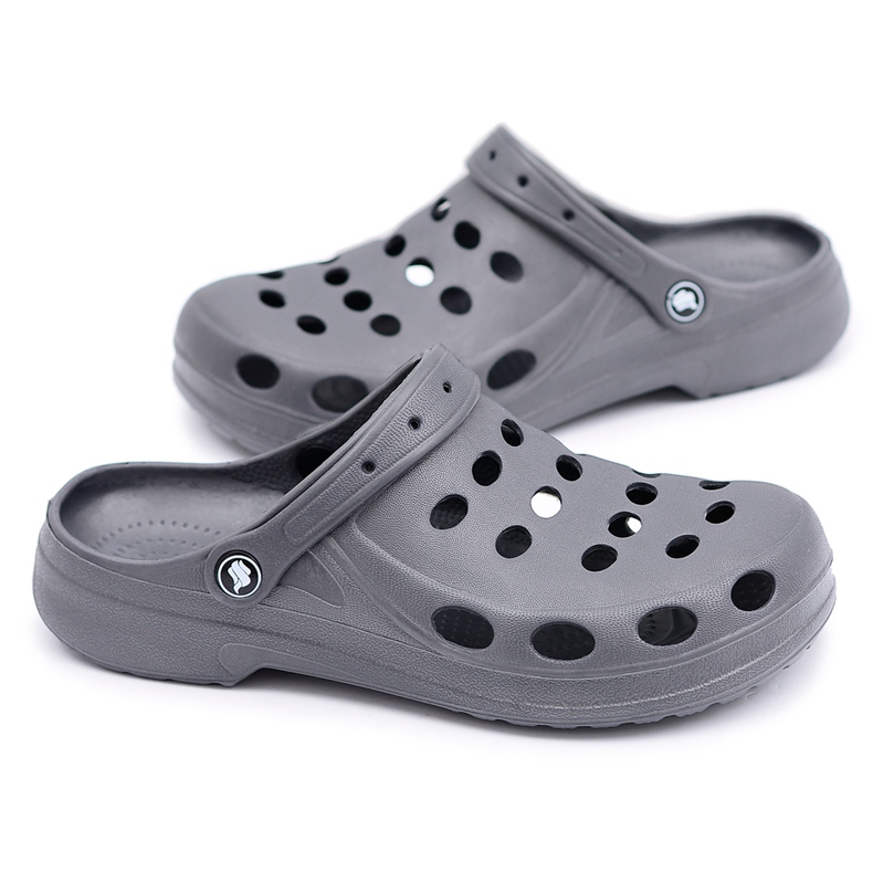 Flameshoes Herren-Flip-Flops-Sandalen in Grau