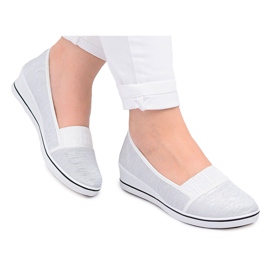 Weiße Slip-On Sneakers für Damen Avila