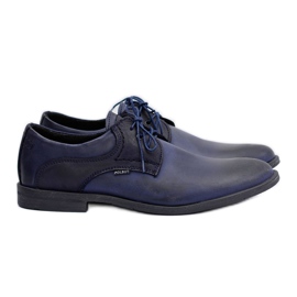 Polbut Klassische Herren Marineblaue Martel Schuhe navy blau