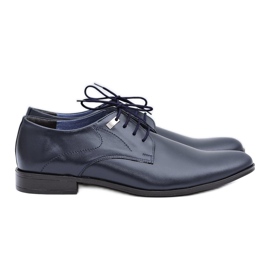 Mario Boschetti Elegante Marineblaue Formale Schuhe Damaso