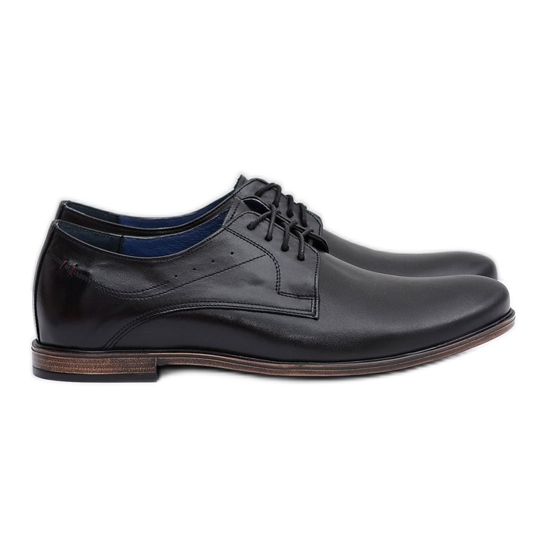 Nikopol Schwarz Leder Herren James Schuhe