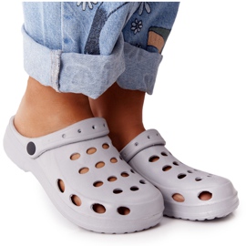 Flameshoes Graue Eva-Schaumstoff-Hausschuhe für Damen