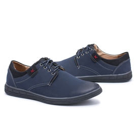 Herren Delgado Marineblaue Brogues navy blau