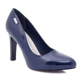 Damen Pumps Lackiert Marineblau On a Bar Sergio Leone Campbell navy blau