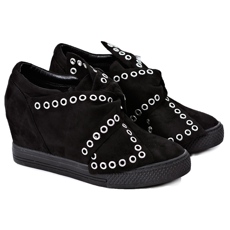 Damen Sneaker Wedges Lu Boo Schwarz Margo