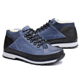 KOMODO Warme marineblaue Herrenstiefel Trafer navy blau