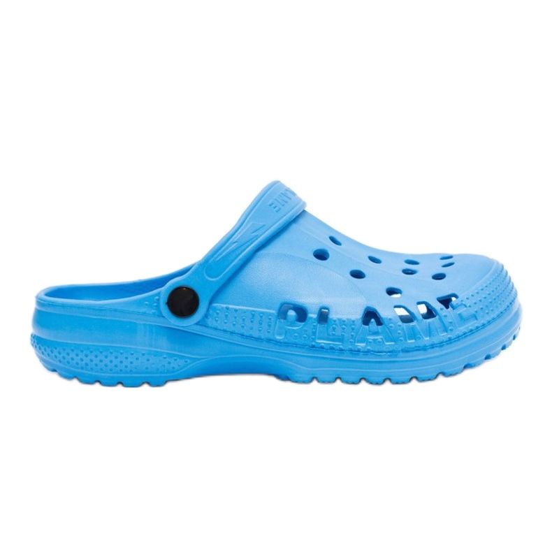 Flameshoes Damen Hausschuhe Blau Light Crocs Eva