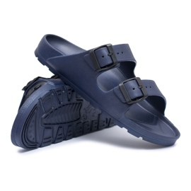 Flameshoes Marineblaue Gartenhausschuhe für Herren navy blau