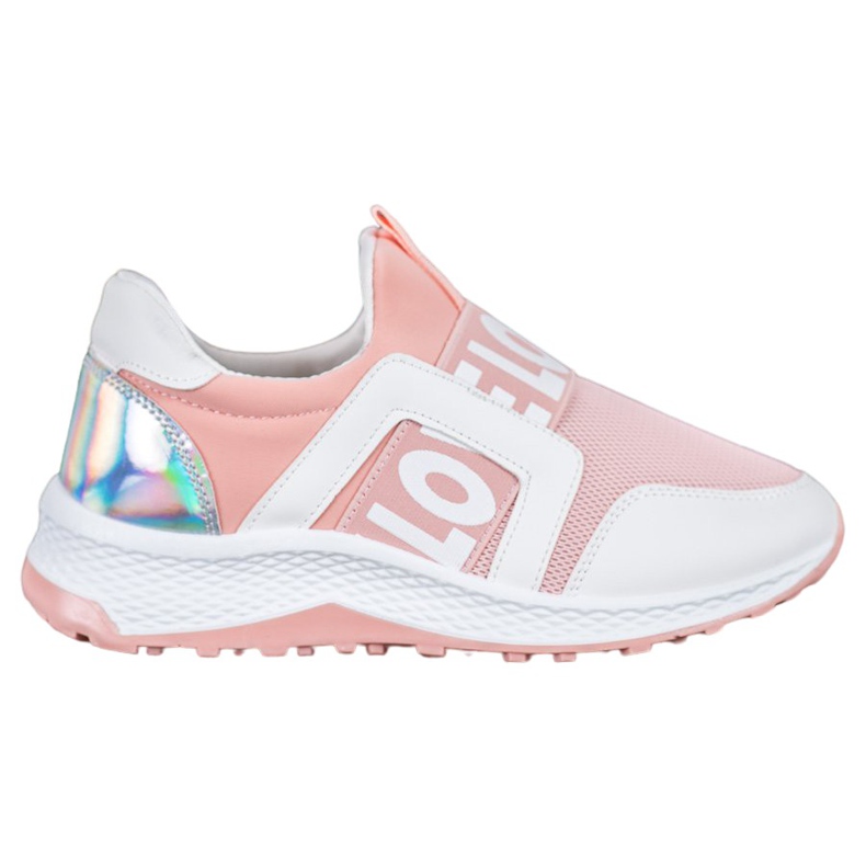 Seastar Slipons auf der Liebesplattform weiß rosa