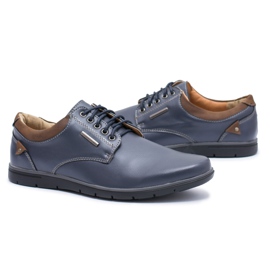 Herren Efrato Marineblaue Brogues navy blau