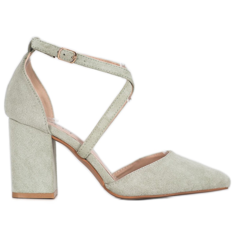 Seastar Grüne Wildleder Pumps mehrfarbig