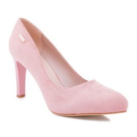 Damen Pumps Pink On a Heel Wildleder Sergio Leone Campbell rosa