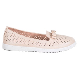 Weide Durchbrochene Lords mit Ornament beige