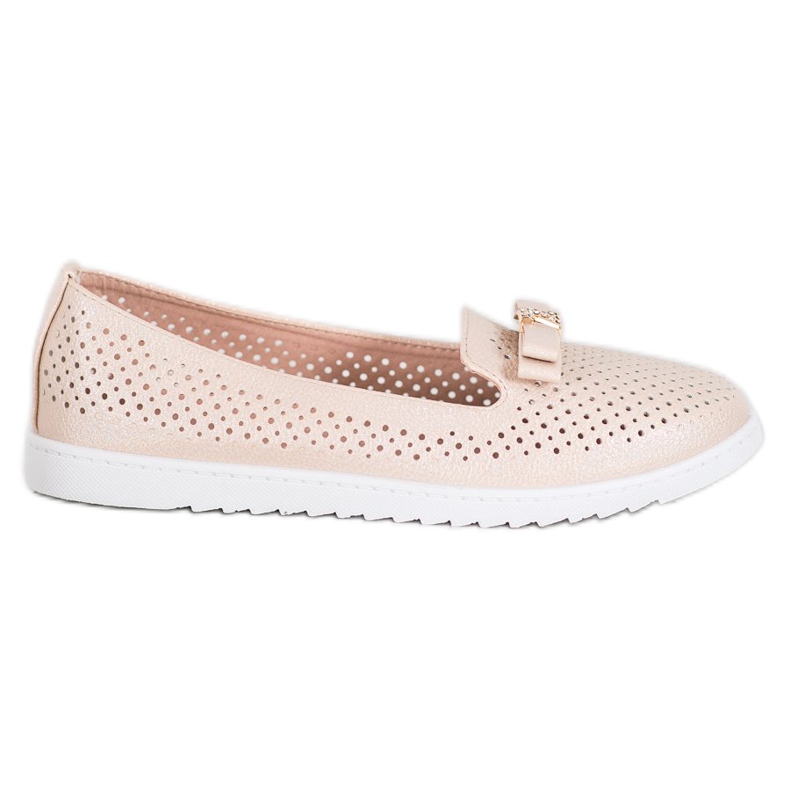 Weide Durchbrochene Lords mit Ornament beige