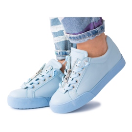 Vices Schraubstöcke | Blaue Lolita Zipper Sneakers für Damen
