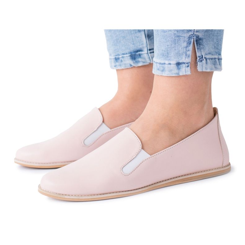 Butmil Rosa Pastell Ballerinas für Damen Fresca Leder