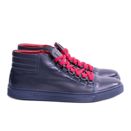 KENT Sneakers aus Leder für Herren Marineblau Torres navy blau