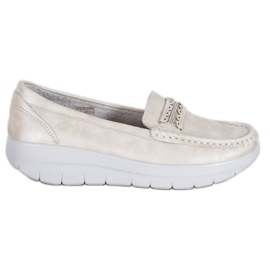 SHELOVET Bequeme Loafer auf der Plattform gelb