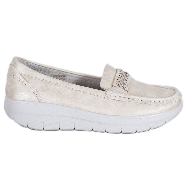 SHELOVET Bequeme Loafer auf der Plattform gelb