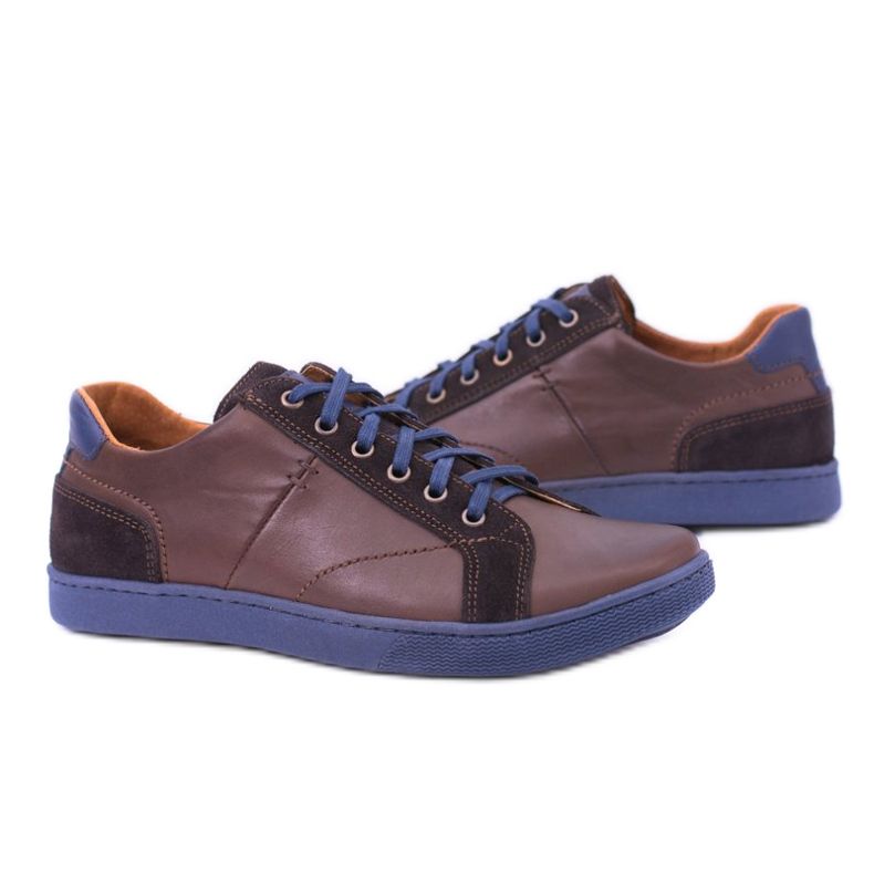 Neex Dunkelbraune Leder Herren Casual Ender Schuhe