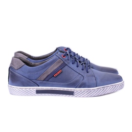 Polbut Leder Herren Marineblau Freizeitschuhe Wilder