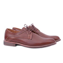 Lema Braune Formale Herren Leder Brogues Schuhe Rick