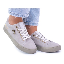 Big Star Damen Grau Warm Sneakers Sneakers Monokolor BB274062