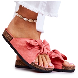 PS1 Korallenschuhe für Damen mit Schleife Wendy Cork rosa