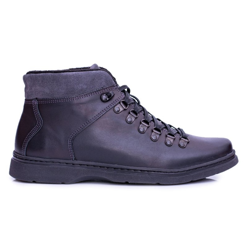 Neex Schwarz Leder Herren Warme Stiefel Timmo Booties