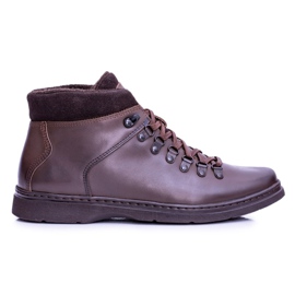 Neex Braune Leder Herren Warme Stiefel Timmo Booties
