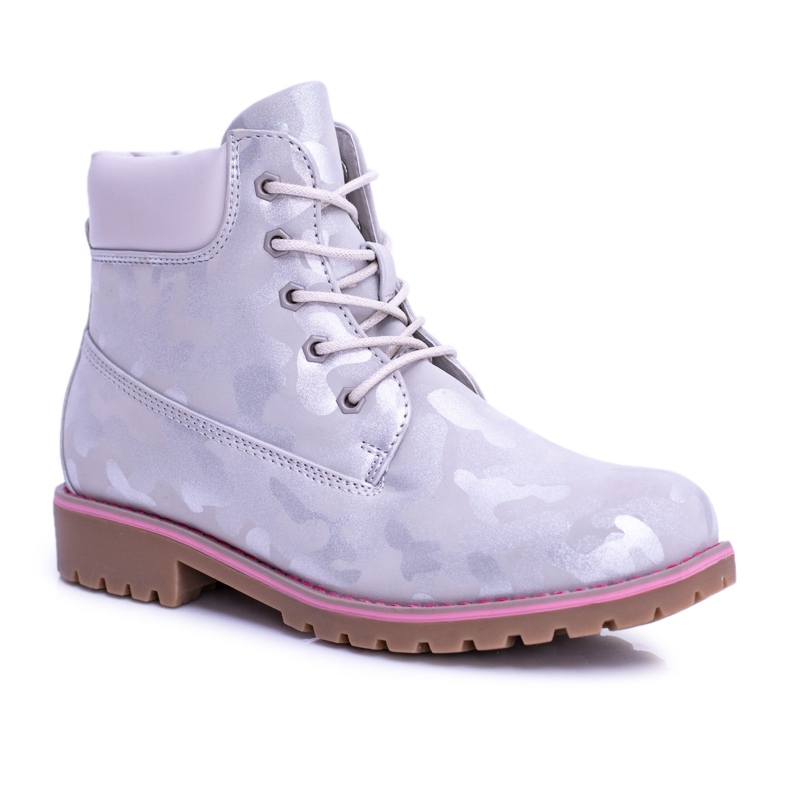 EVE Kinder Grau Warme Jugendstiefel Trappers MoroStyle