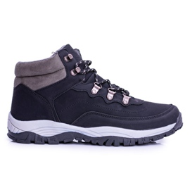 Warme schwarze Smith's Duran Trekkingschuhe für Herren