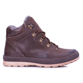 Mario Boschetti Braune Lederstiefel für Herren Abelo