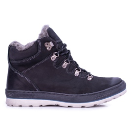 Mario Boschetti Warme Stiefel aus schwarzem Leder für Herren Abelo