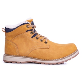 Vico Warme Herren Trekkingschuhe mit Camel Nuss Fleece braun