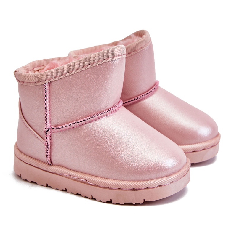 FRROCK Warme rosa Scooby Schneestiefel für Kinder