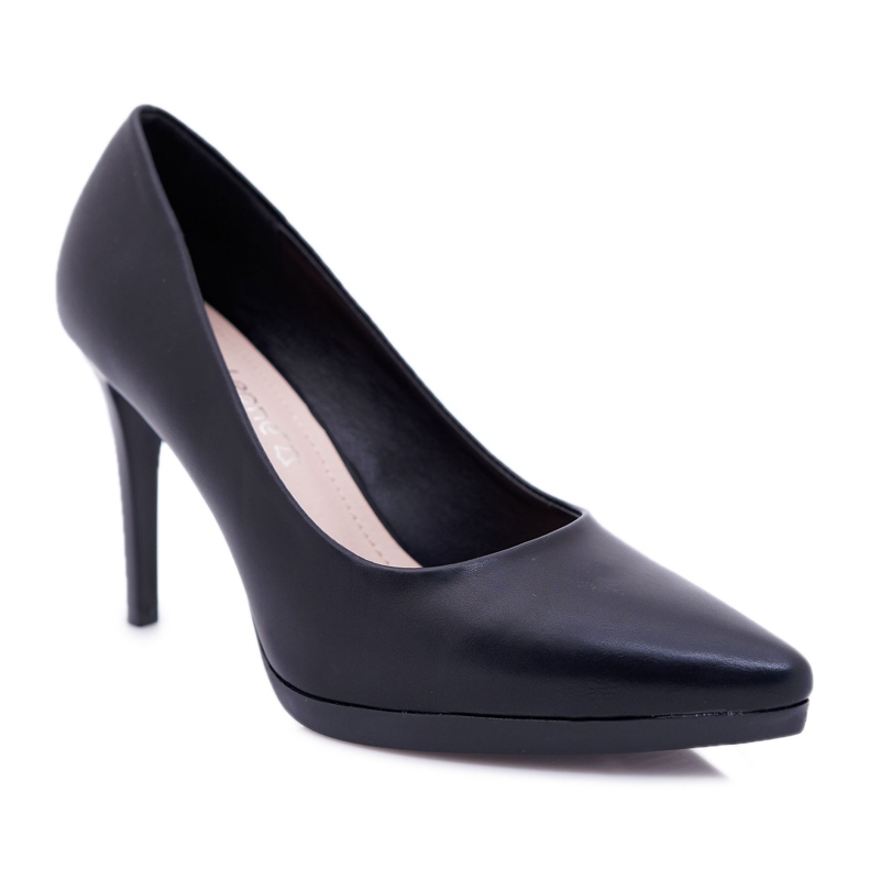 Damen Pumps Stilettos Sergio Leone Mattschwarz Misawu