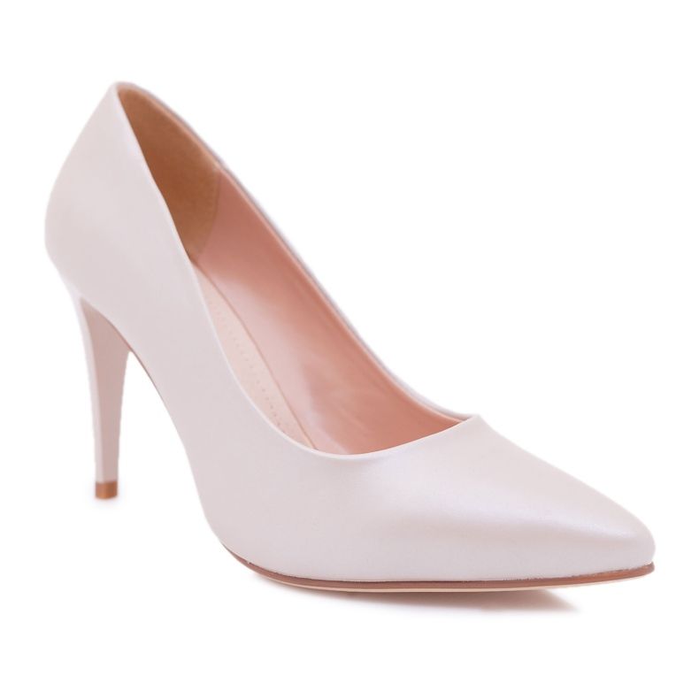 Sergio Leone Pearl Pumps Stilettos Nude Feliciana beige