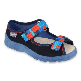 Befado Kinderschuhe 869X140 rot marineblau blau